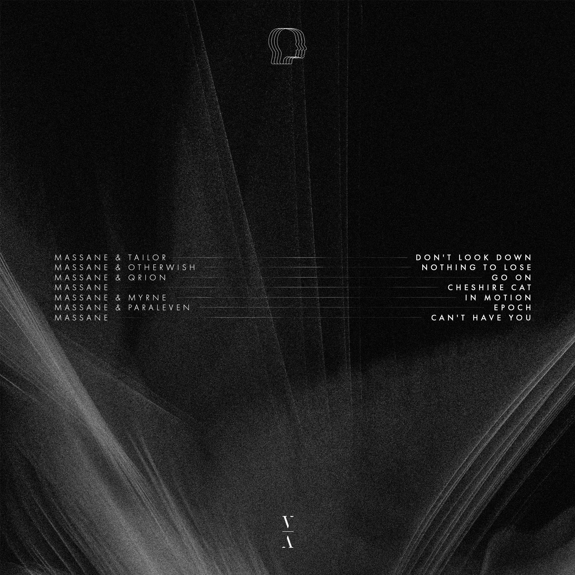 Tracklist Artwork for the Massane Visage X EP Artwork and Visualiser Behind The Scenes Case Study by Adam Marshall for This Never Happened